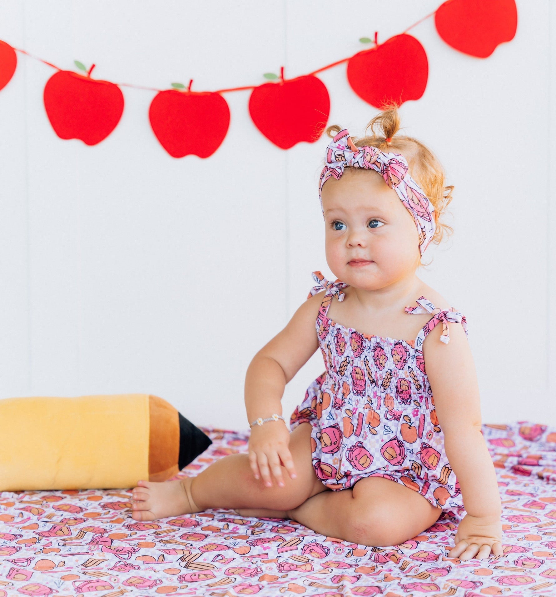 DREAM BIG LITTLE CO RULE THE SCHOOL SMOCKED BUBBLE ROMPEREveretts Place