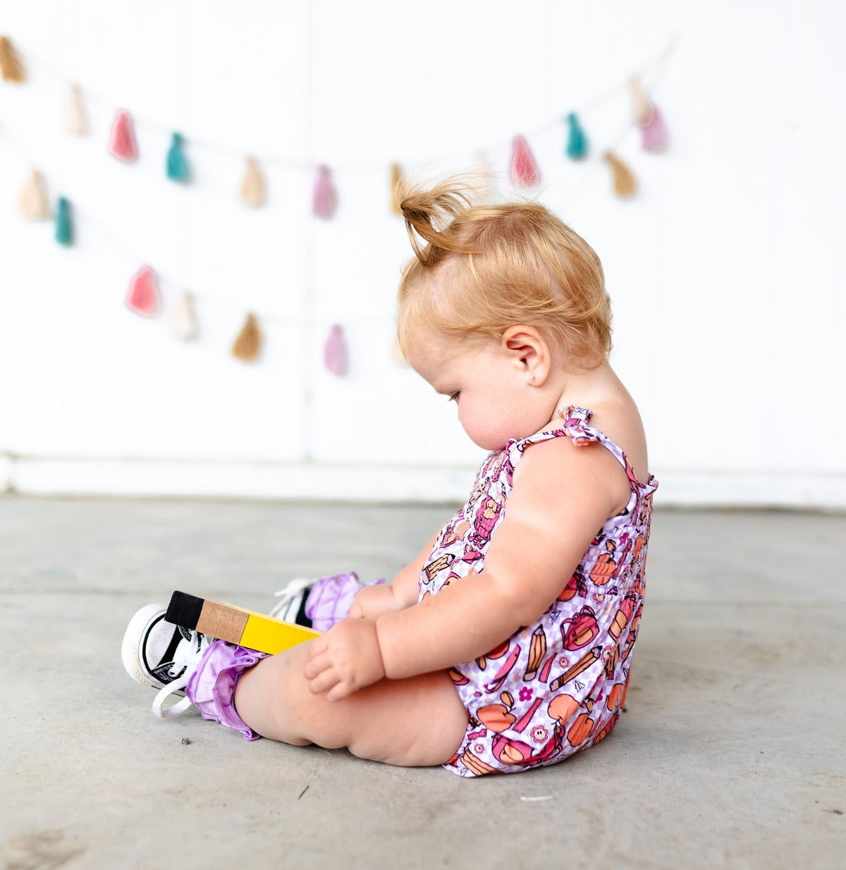 DREAM BIG LITTLE CO RULE THE SCHOOL SMOCKED BUBBLE ROMPEREveretts Place