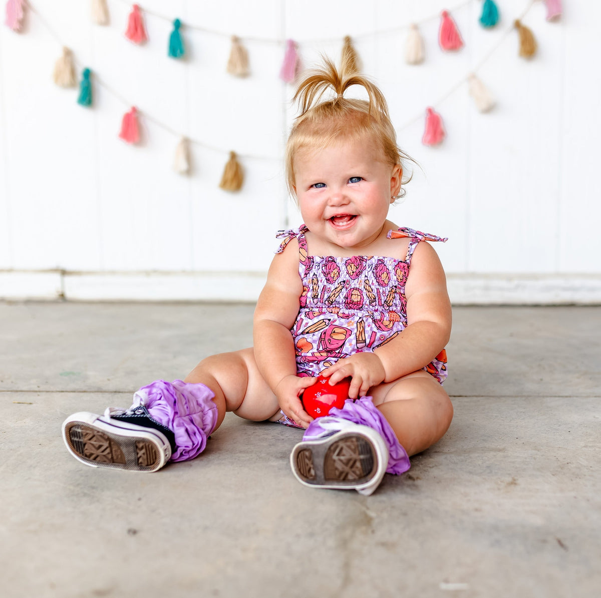 DREAM BIG LITTLE CO RULE THE SCHOOL SMOCKED BUBBLE ROMPEREveretts Place