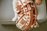 Mebie Baby Rust Alpine Plush Blanket Three Sizes Available Soft Lightweight Breathable - 