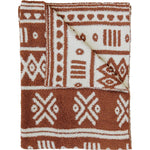 Rust Alpine Plush Blanket - Brown, Rug, Motif, Scarf | Everetts Place