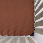 Rust Bamboo Stretch Crib Sheet - Brown, Furniture, Cushion, Linens, Throw pillow | Everetts Place