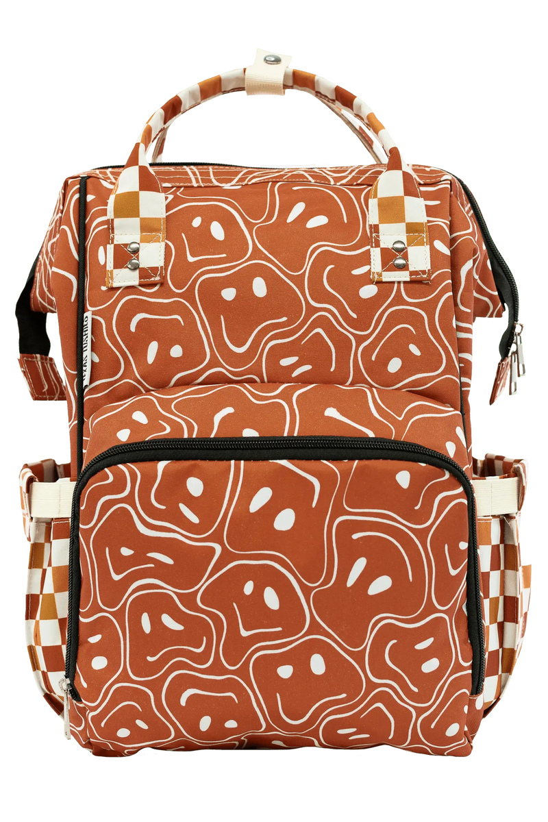 Ryker Faces & Autumn Check - Diaper Bag - Everetts Place: Online Boutique