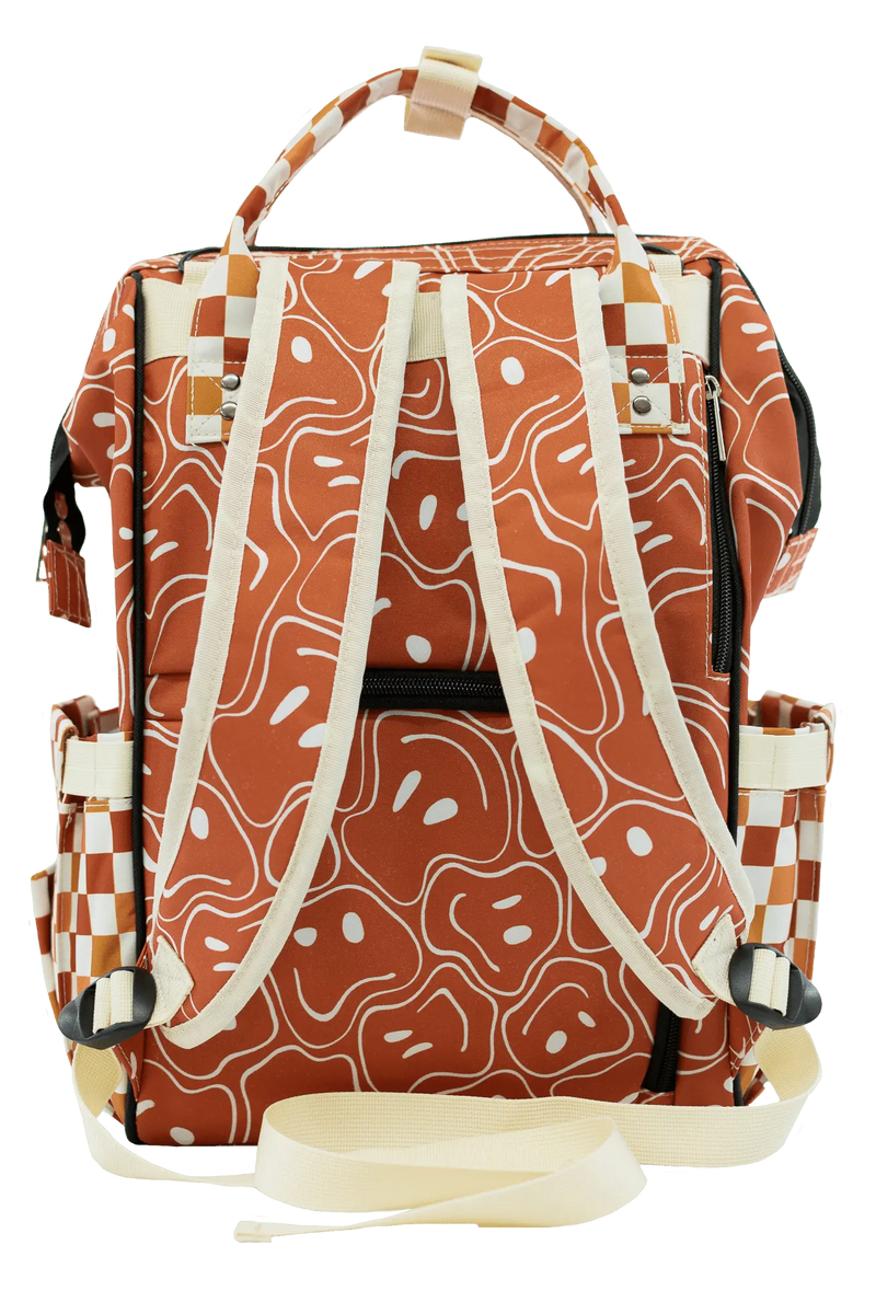 Ryker Faces & Autumn Check - Diaper Bag - Everetts Place: Online Boutique