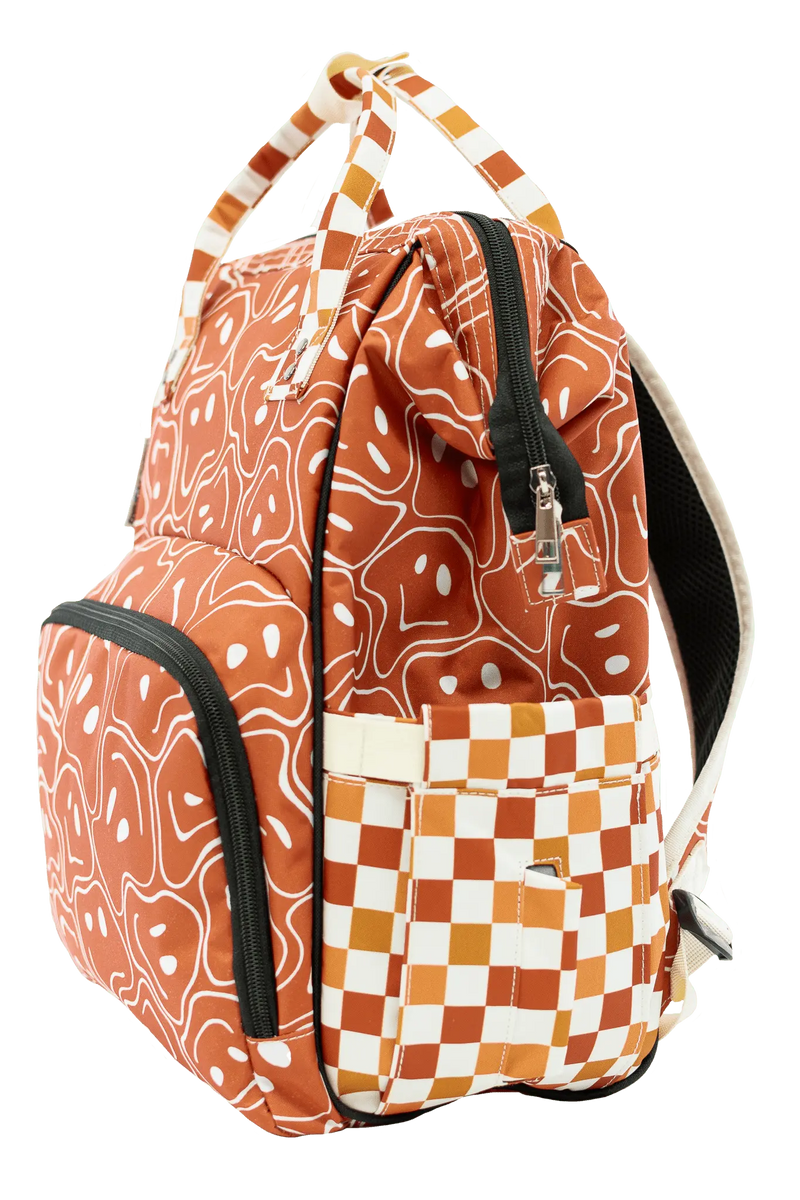 Ryker Faces & Autumn Check - Diaper Bag - Everetts Place: Online Boutique