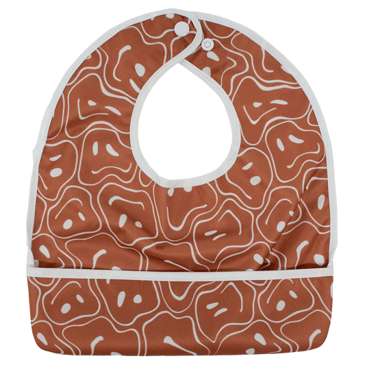 Ryker Faces The Flip Bib With Pocket Water Resistant And Machine Washable Texas Tushies