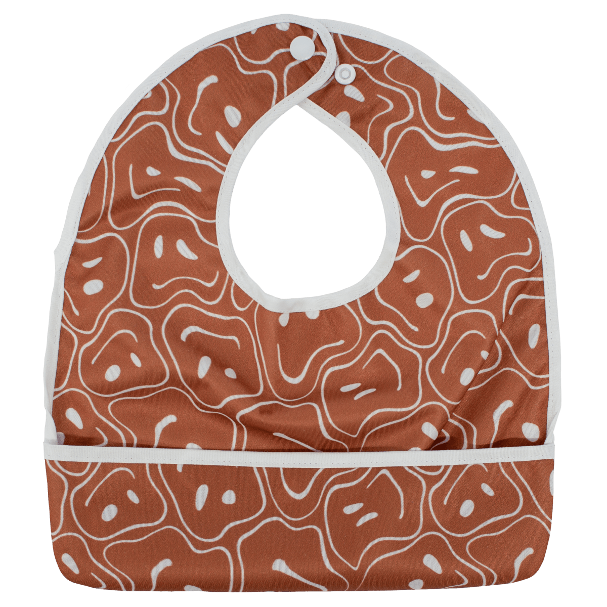 Texas Tushies Ryker Faces The Flip Bib with Pocket for Mess - Free Mealtimes - 