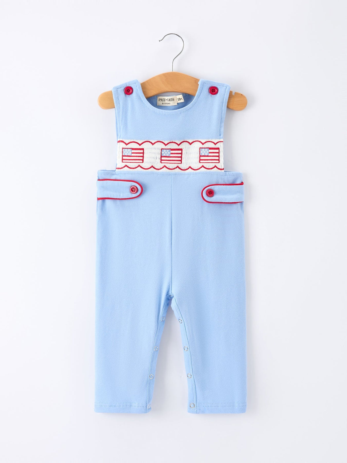 4th of July Flag Baby Boys Romper Smocked - Overall, Baby & Toddler Clothing, Child, Baby Products, Clothing | Everetts Place