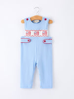 4th of July Flag Baby Boys Romper Smocked - Overall, Baby & Toddler Clothing, Child, Baby Products, Clothing | Everetts Place