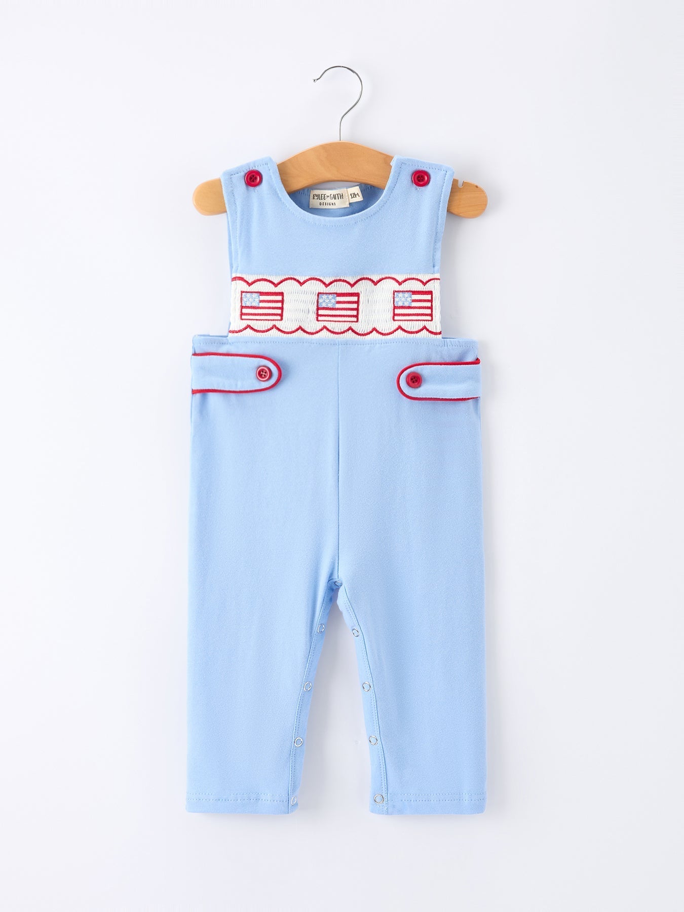 4th of July Flag Baby Boys Romper Smocked - Overall, Baby & Toddler Clothing, Child, Baby Products, Clothing | Everetts Place