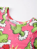 Rylee Faith Designs Rylee Faith Christmas Cartoon Characters Print Girls Dress - Everetts Place Boutique - 