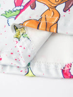 Rylee Faith Designs Rylee Faith Christmas Tree Print Character Girls Dress - Everetts Place Boutique - 