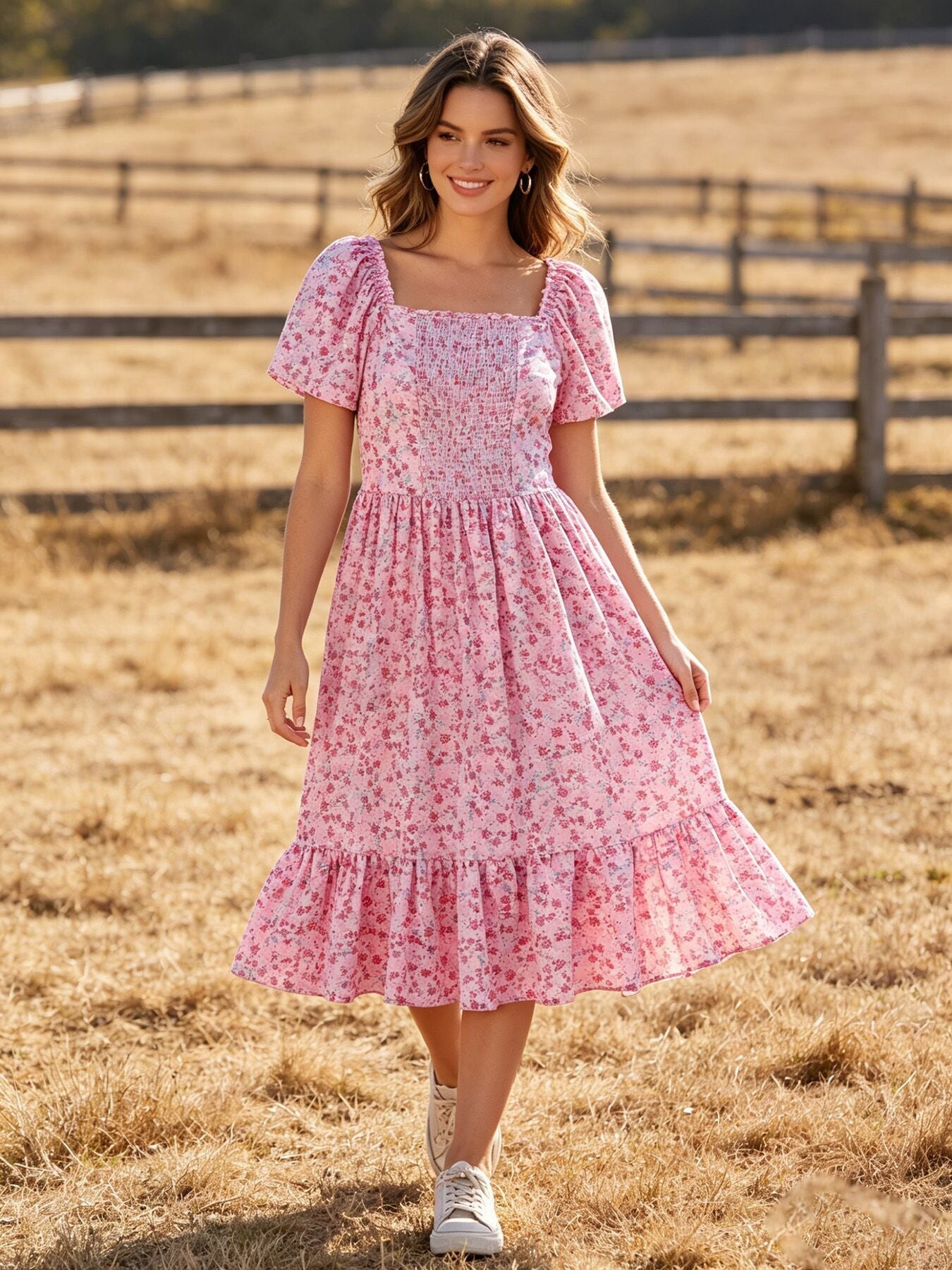 Rylee Faith Designs Rylee Faith Designs Adult Dress Spring Floral Print for Mommy and Me