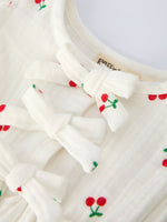 Rylee Faith Designs Rylee Faith Designs Baby Girls Romper Cherry Print For Playtime