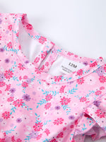 Rylee Faith Designs Rylee Faith Designs Baby Girls Romper With Spring Floral Print For Mommy And Me