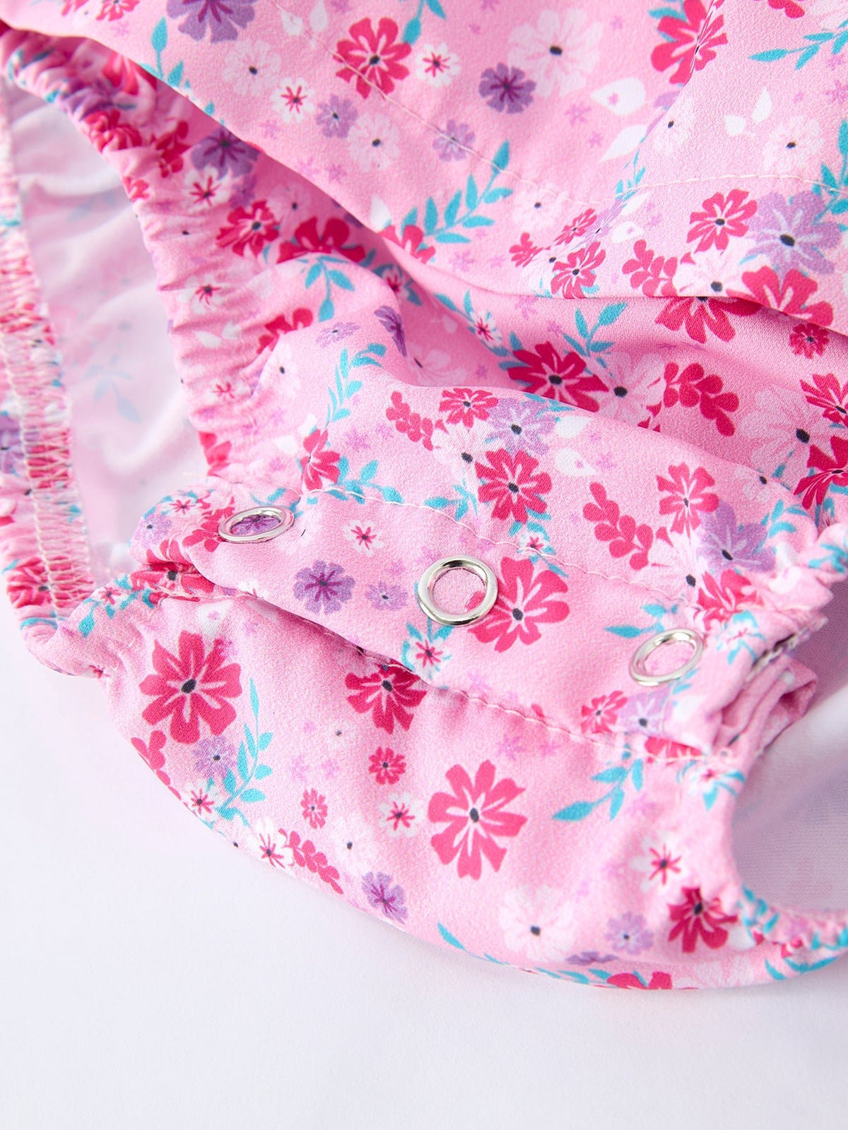 Rylee Faith Designs Rylee Faith Designs Baby Girls Romper With Spring Floral Print For Mommy And Me