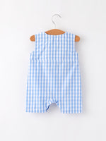 Rylee Faith Designs Rylee Faith Designs Baby Romper with 4th of July Flag Embroidery for BoysEveretts Place