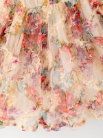 Rylee Faith Designs Rylee Faith Designs Dress Pastel Flower Ruffle Layered For Girls
