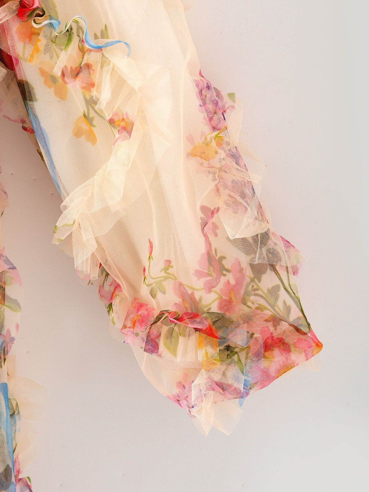 Rylee Faith Designs Rylee Faith Designs Dress Pastel Flower Ruffle Layered For Girls