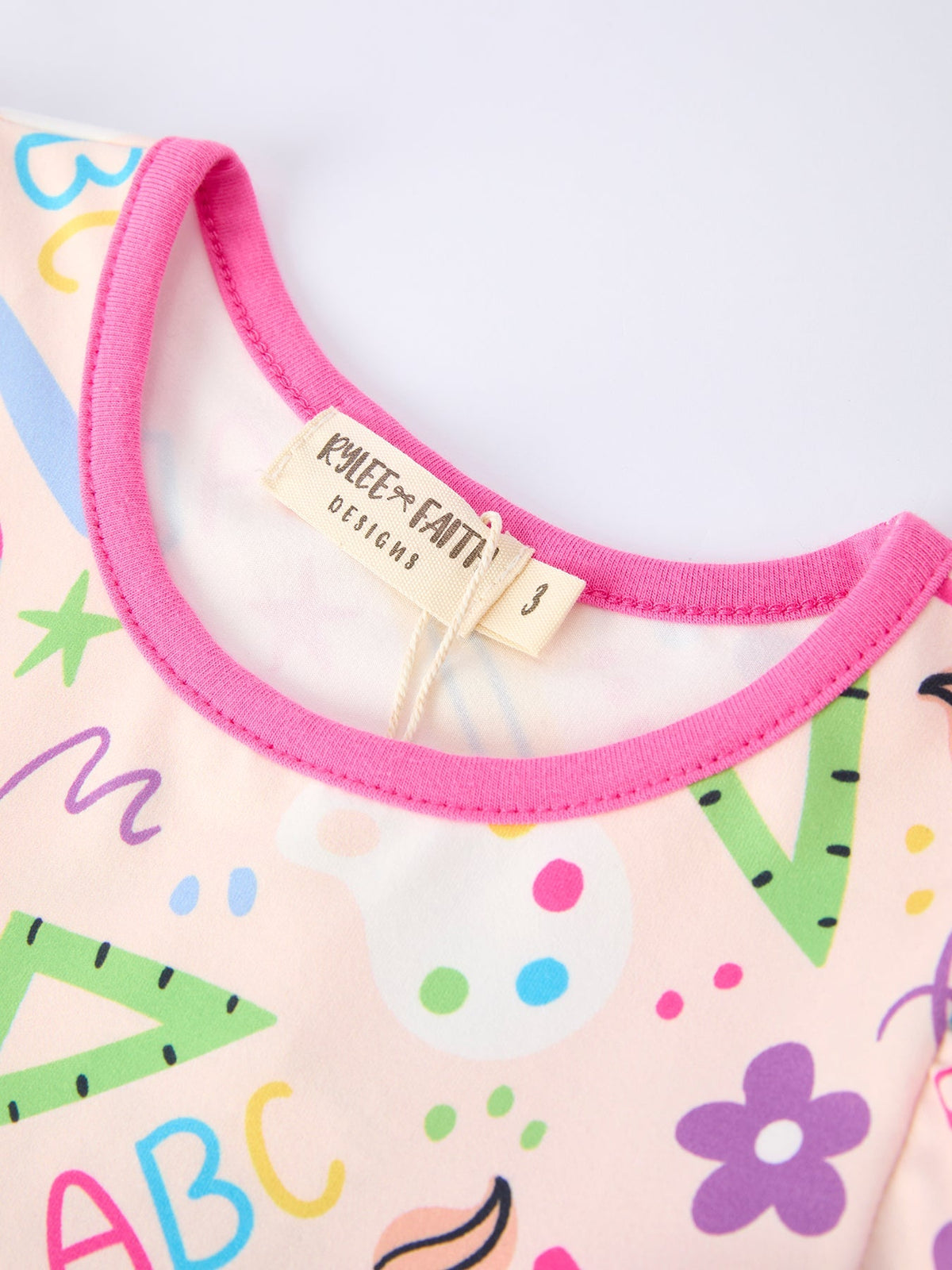 Rylee Faith Designs Rylee Faith Designs Dress With Back To School Print And Pockets For GirlsEveretts Place