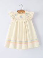 Rylee Faith Designs Rylee Faith Designs Dress with Rainbow Sailboat Embroidery for Girls