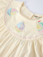 Rylee Faith Designs Rylee Faith Designs Dress with Rainbow Sailboat Embroidery for Girls