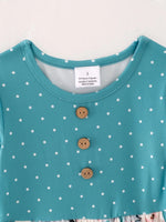 Rylee Faith Designs Rylee Faith Designs Girls Christmas Floral Print Dress - Everetts Place Boutique - 