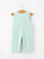 Rylee Faith Designs Rylee Faith Designs Jon Jon Romper With Western Horse Embroidery For Baby Boys