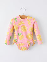 Rylee Faith Designs Rylee Faith Designs One Piece Swimsuit Long Sleeve UV Protection For Girls
