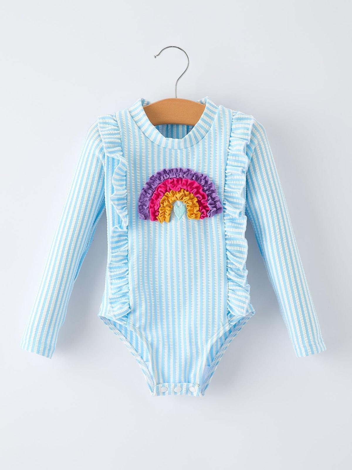 Rylee Faith Designs Rylee Faith Designs One Piece Swimsuit With Rainbow Print For Baby Girls