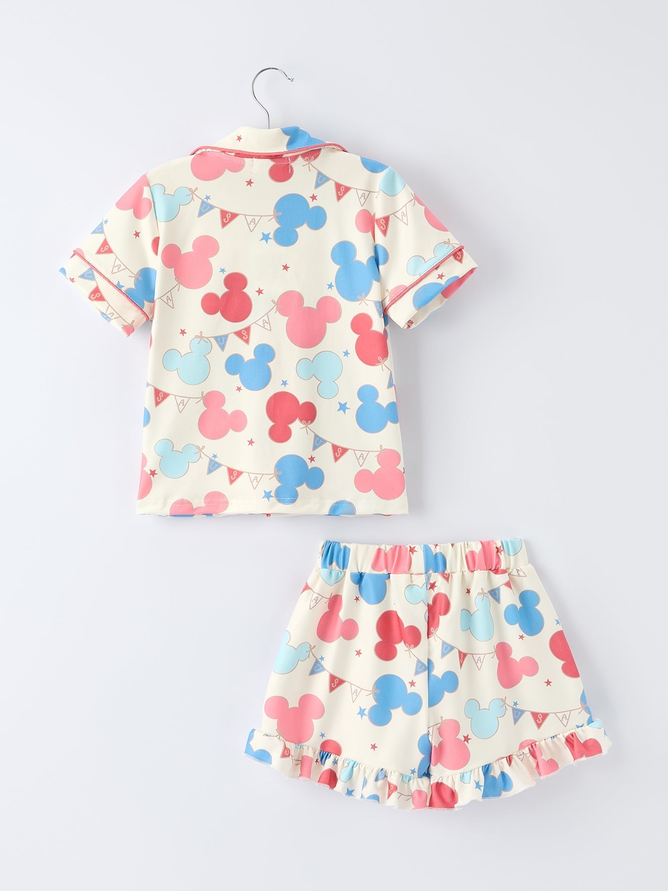 Rylee Faith Designs Rylee Faith Designs Pajama Set With Patriotic Red And Blue Print For GirlsEveretts Place