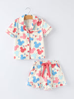 Rylee Faith Designs Rylee Faith Designs Pajama Set With Patriotic Red And Blue Print For GirlsEveretts Place