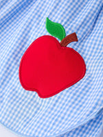 Rylee Faith Designs Rylee Faith Designs Plaid Dress with Apple Applique Smocked Bodice for GirlsEveretts Place