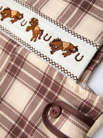 Rylee Faith Designs Rylee Faith Designs Western Romper With Horse Embroidery For Baby Boys