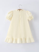 Rylee Faith Designs Rylee Faith Embroidered Lace Girls Dress With Short Sleeves For Occasions
