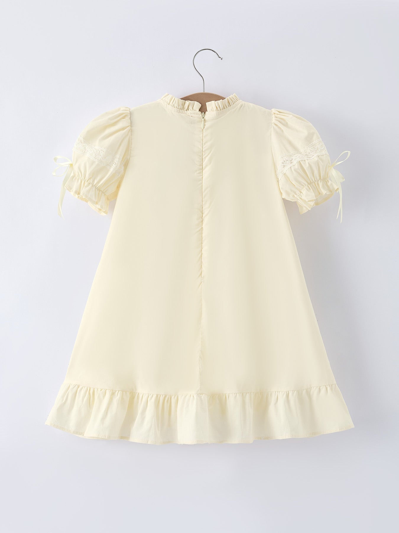 Rylee Faith Designs Rylee Faith Embroidered Lace Girls Dress With Short Sleeves For Occasions