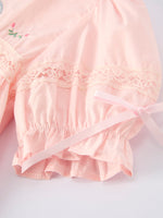 Rylee Faith Designs Rylee Faith Embroidered Lace Girls Dress With Short Sleeves For Occasions