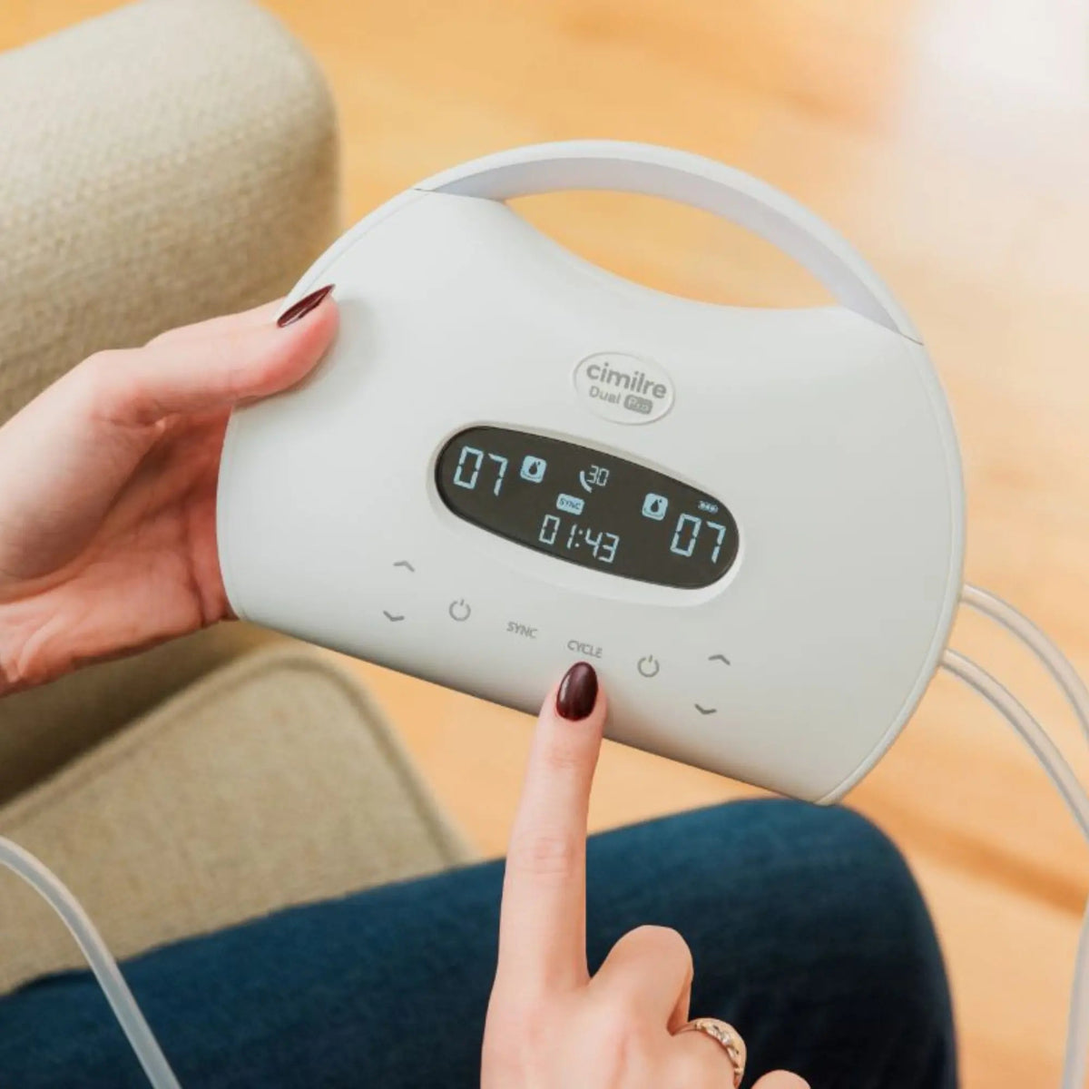 Cimilre Breast Pumps S7 Dual Pro Double Electric and Rechargeable Breast Pump - 