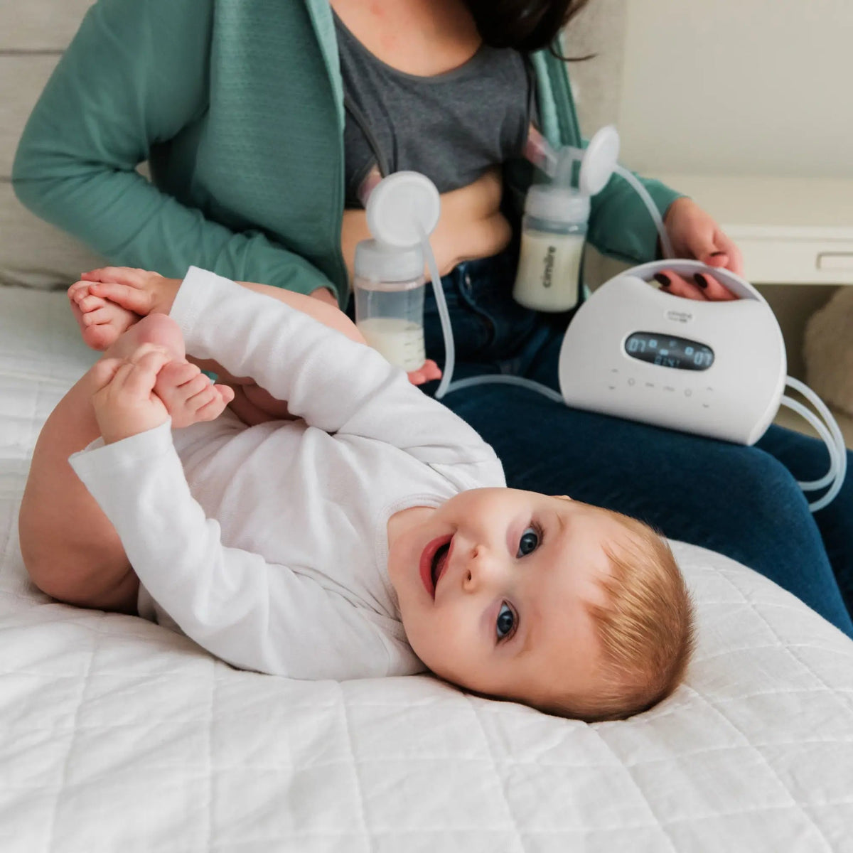 Cimilre Breast Pumps S7 Dual Pro Double Electric and Rechargeable Breast Pump - 