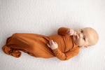 Three Little Tots Saddle Knotted Newborn Baby Gown - 
