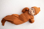 Three Little Tots Saddle Knotted Newborn Baby Gown - 