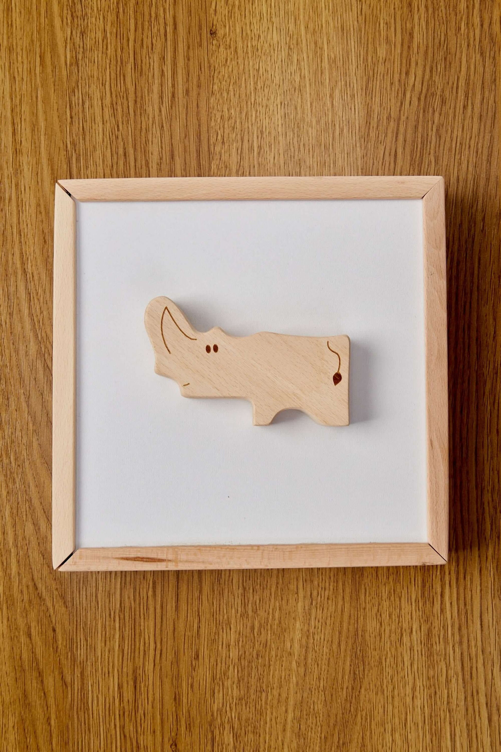 Montessori Wooden Safari Animal Puzzle Box For Toddlers Kidodido Everetts Place: Online Boutique