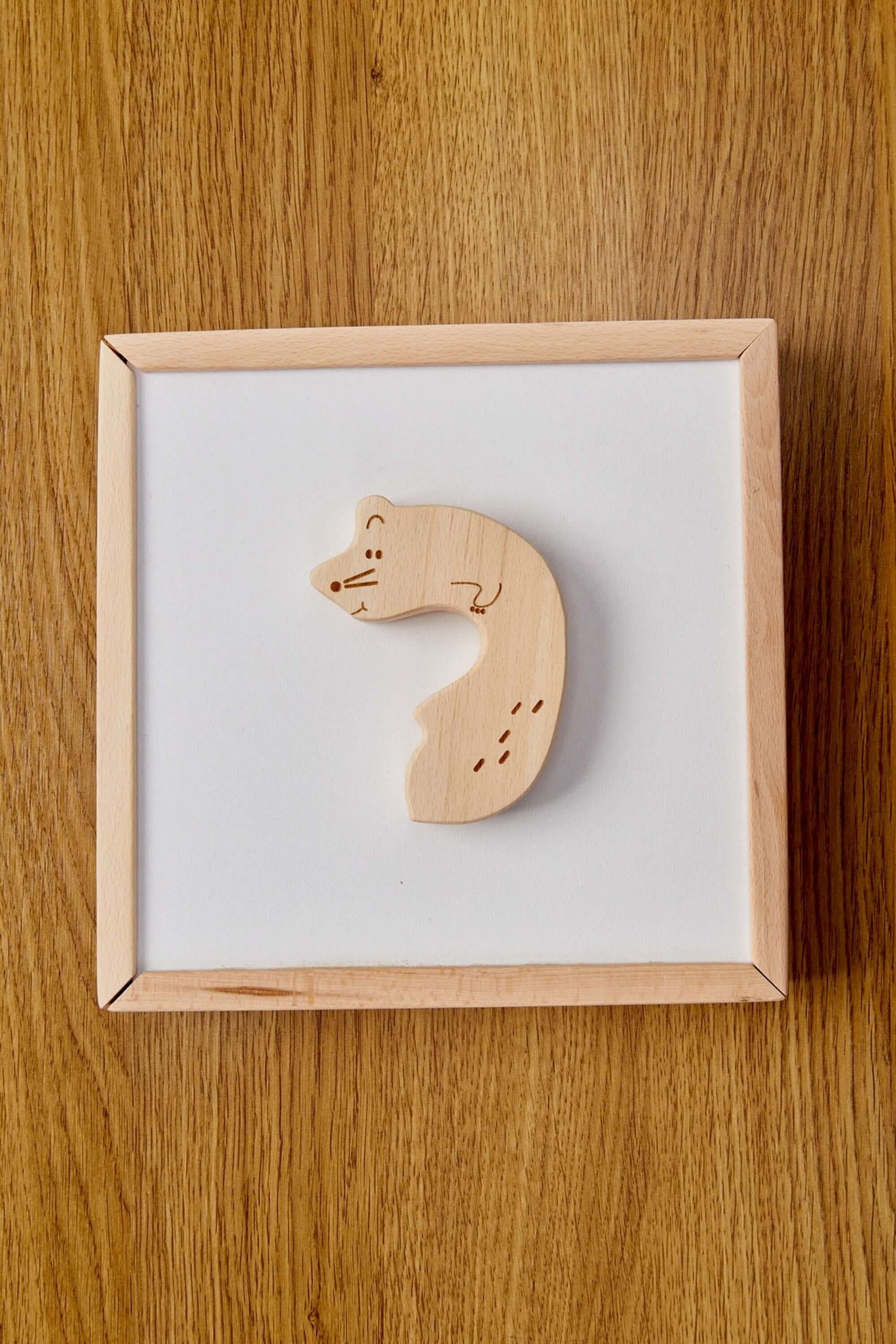 Montessori Wooden Safari Animal Puzzle Box For Toddlers Kidodido Everetts Place: Online Boutique