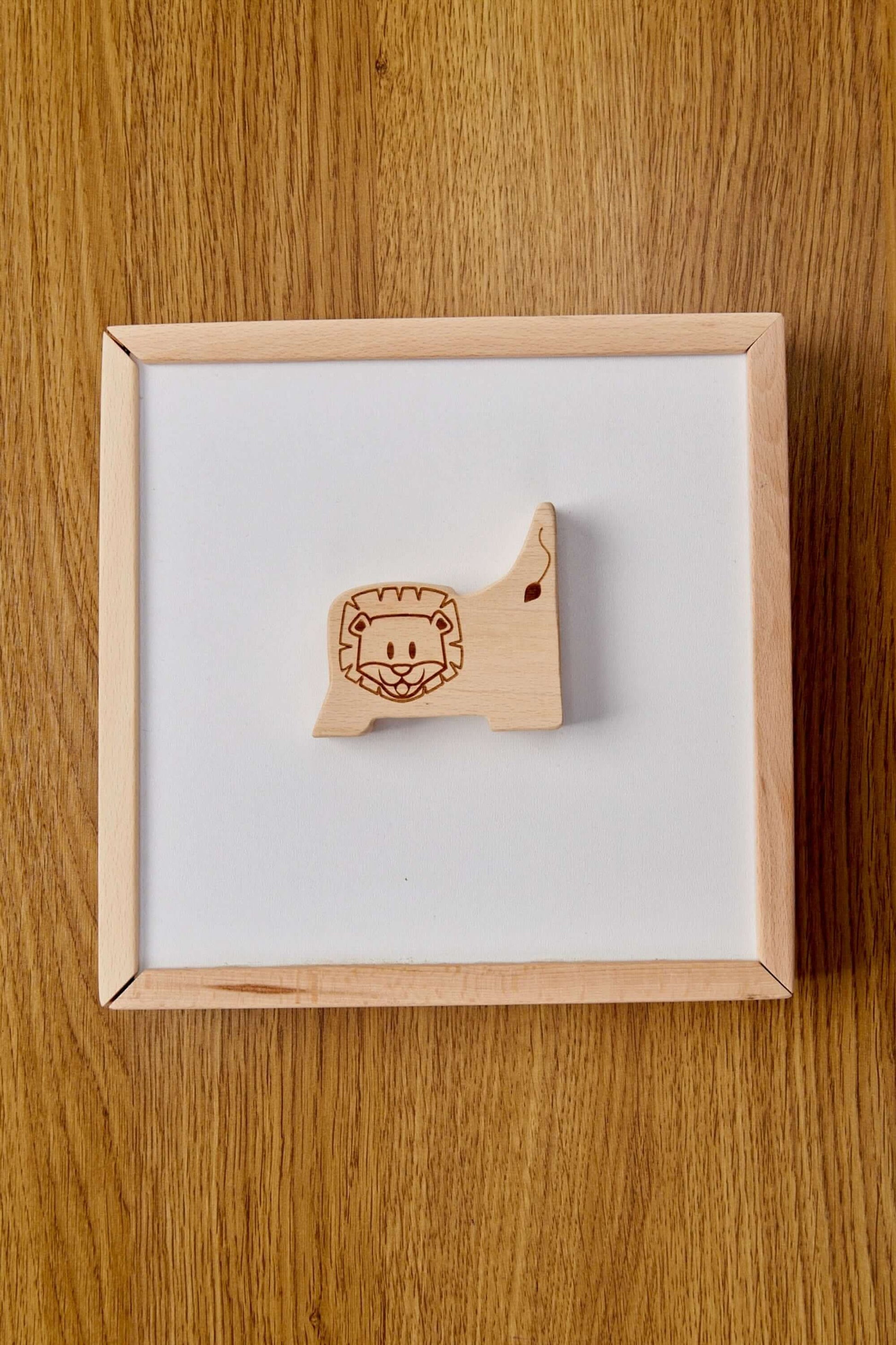 Montessori Wooden Safari Animal Puzzle Box For Toddlers Kidodido Everetts Place: Online Boutique