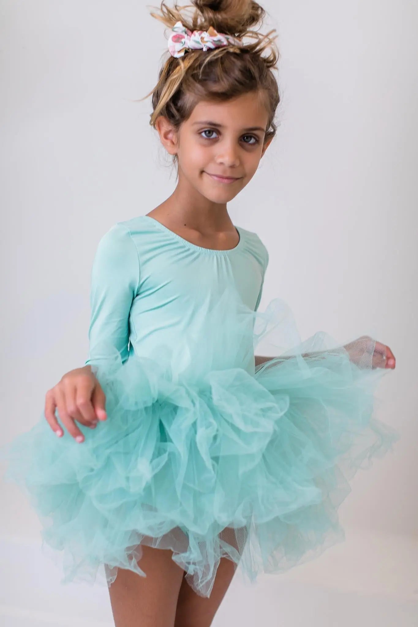 Mila & Rose ® Sage 3/4 Tutu Leotard - 