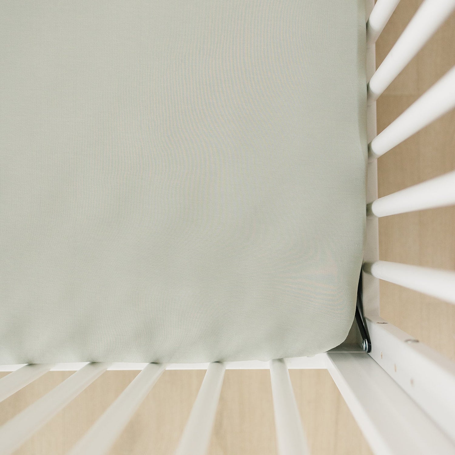 Mebie Baby Sage Bamboo Stretch Crib Sheet - 