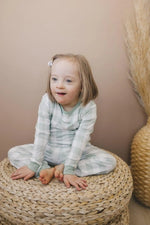 Little Joy Co. Sage Gingham 2pc Bamboo Pajamas for Women Soft Sleepwear - Everetts Place Boutique - 