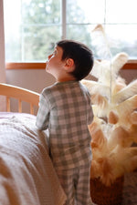 Little Joy Co. Sage Gingham 2pc Bamboo Pajamas for Women Soft Sleepwear - Everetts Place Boutique - 