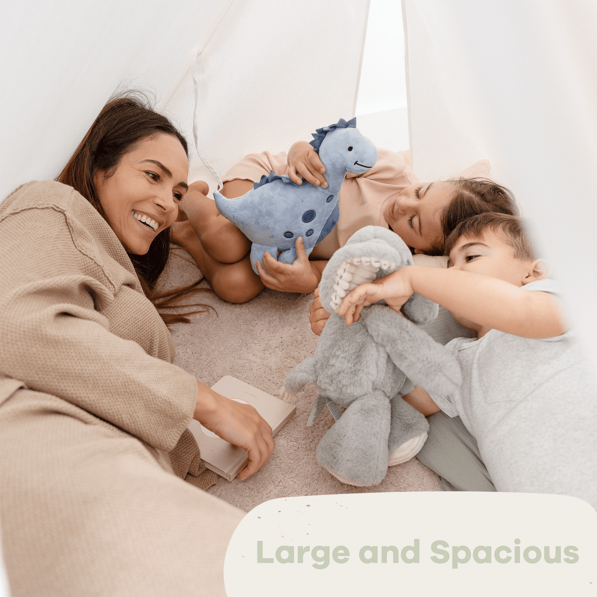 Comfy Cubs Sage Kids Indoor Play Tent For Creative Make Believe Play - 