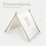 Comfy Cubs Sage Kids Indoor Play Tent For Creative Make Believe Play - 